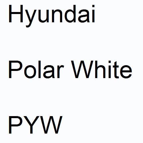 Hyundai, Polar White, PYW.